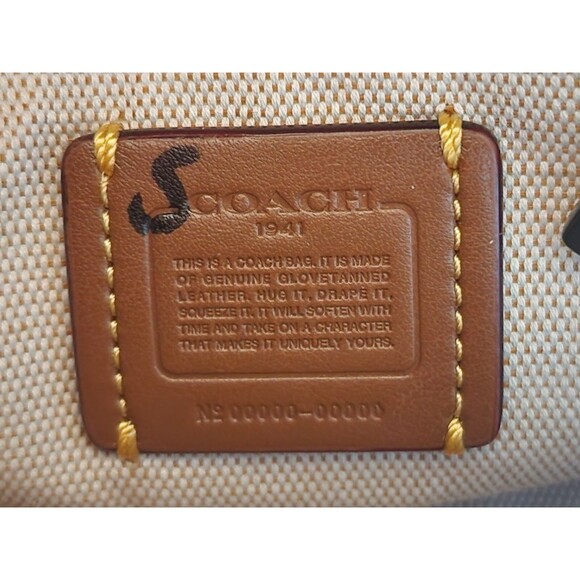 Coach 1941 Yellow Rogue 17 Bag mini size *sample - Picture 5 of 5
